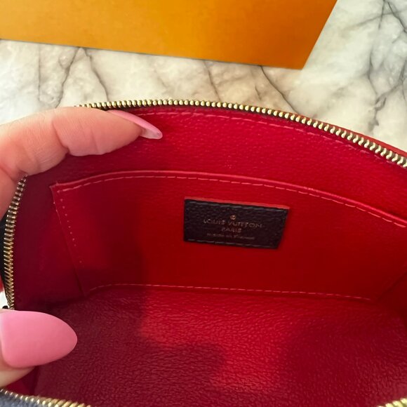 Louis Vuitton Empreinte Cosmetic Pouch Marine Rouge M69413 - Picture 4 of 5